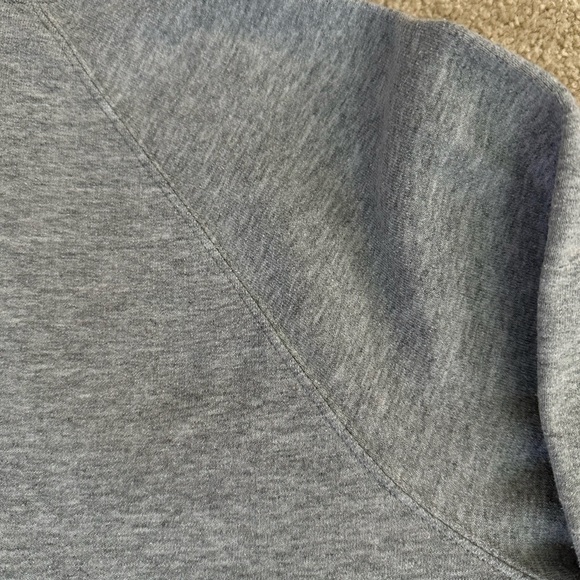 Women’s Small Champion Hoodie Sweatshirt In Gray with blue and red champion word - Picture 14 of 16